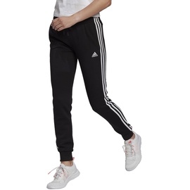 adidas Womens 3-Streifen French Terry C Pants, Black/White, XS