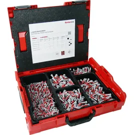 Fischer Dübel-Set Kunststoff 910 Teile grau/rot
