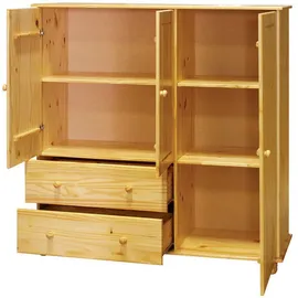 Möbilia Hoch-Kommode 132 x 136 cm Beige