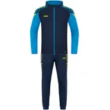 Jako Kinder Trainingsanzug Polyester Performance mit Kapuze Marine/Jako-Blau, 128