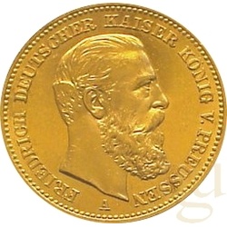 20 Mark Goldmünze Friedrich III von Preußen