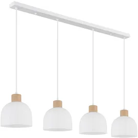 GLOBO Kürzbar 1-flg. 20 cm rund Weiß/Metall/Glas