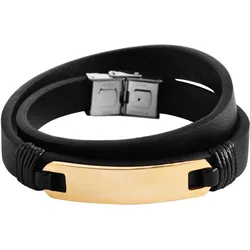 Edelstahlarmband ADELIA ́S "Herren Armband aus Edelstahl", gold, Armbänder, Herren, Edelstahl