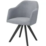 Woodford Polsterstuhl  Felix , grau , Maße (cm): B: 58 H: 83 T: 64.0