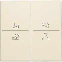 Niko Züblin 100-90002 Abdeckung für drahtlosen Schalter oder Taster mit 4 Bedientasten und LED Kontrollleuchte, cream 10090002