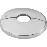 tecuro Scharnierrosette Ø 49 mm x Ø 88 mm x 12 mm - Messing verchromt