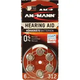 Ansmann Hörgerätebatterie 312 72 St.