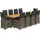 vidaXL Garten-Bistro-Set 11-tlg. Grau