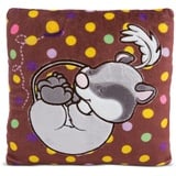 NICI Kuschelkissen Siebenschläfer – Nachhaltiges Kuscheltierkissen für Mädchen, Jungen & Babys – Flauschiges Stofftierkissen, 25 x 25cm - 48212