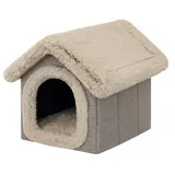 Hobbydog Hundehütte Hundehöhle Tierbett Lama mit Kuschelkissen und Reißverschlussdach, faltbar, leicht, platzsparend, 5 Größen R1 (38 x 32cm)