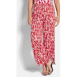 GOLDNER Druckhose Schlupfhose rot/weiß 38