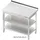 Stalgast Arbeitstisch mit Grund- und Zwischenboden, 400x700x850 mm, ohne Aufkantung, verschweißt