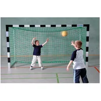 Sport-Thieme Handballtor frei stehend, 3x1,60 m, Schwarz-Silber, Premium-Stahl-Eckverbindung
