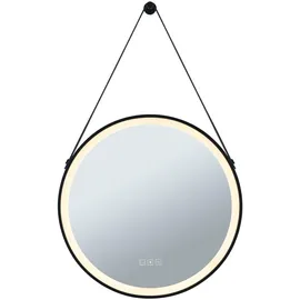 Paulmann 71089 LED Leuchtspiegel Mirra IP44 White Switch 750lm 230V 11,5W dimmbar Schwarz, Weiß