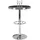 KADIMA DESIGN Bartisch rund Ø 60 cm Schwarz/Silber