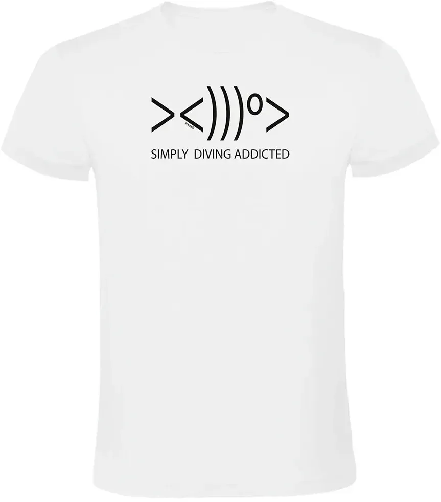 Kruskis Simply Diving Addicted Kurzarm-t-shirt - White - L