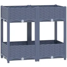 vidaXL Hochbeet Polypropylen 80 x 40 x 71 cm