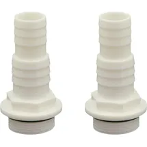 HAF Schlauchtülle 32 mm x 1 1/2" Weiß