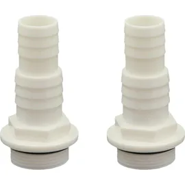 HAF Schlauchtülle 32 mm x 1 1/2" Weiß