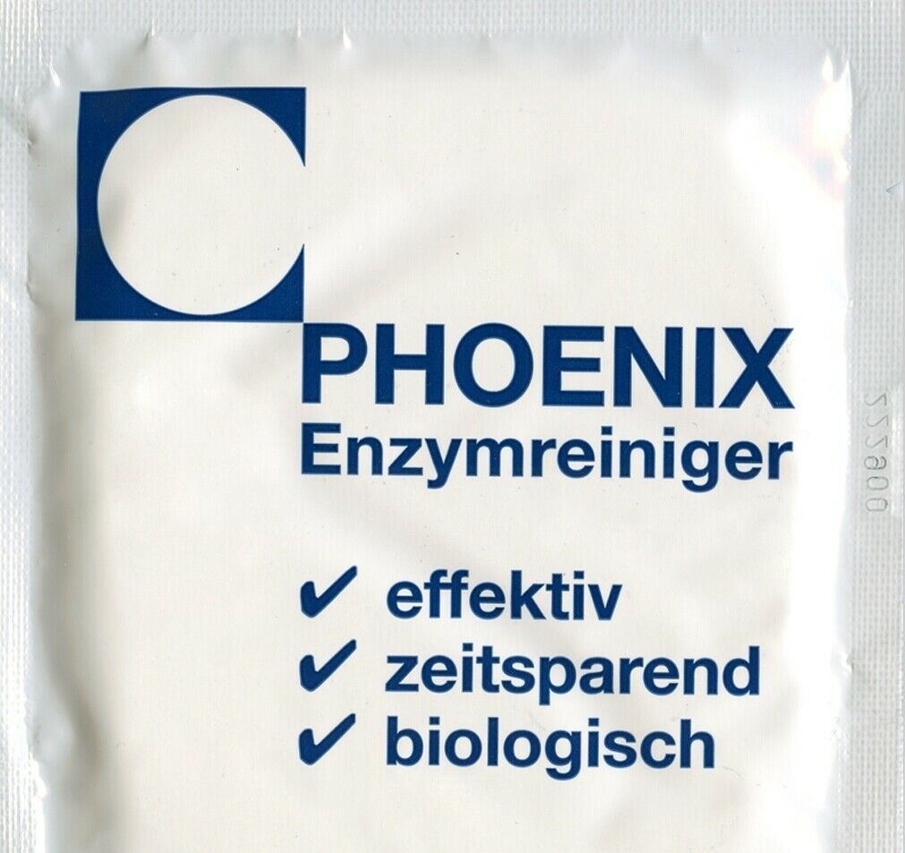 Phoenix Enzymreiniger Nikotin, Zigarettengeruch, Brandgeruch,   4 x 20   gr Siegelbeutel  = 4,0 – 6,0 Liter