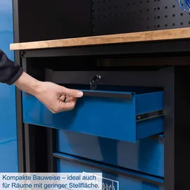 SCHEPPACH Werkbank-Set GWS08 (L x B x H: 50 x 236 x 205 cm, Anzahl Schubladen: 5 Stk.)