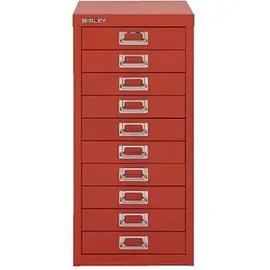 BISLEY MultiDrawer Schubladenschrank 27,9 x 38 x 59 cm rot