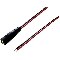 TRU Components 1582285 Niedervolt-Anschlusskabel Niedervolt-Buchse - offene Kabelenden 5.5