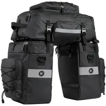 luxuskollektion Gepäckträgertasche 75 l Schwarz