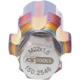 KS Tools Gewindeschneider mit Führungsbolzen für Partikelfiltersensoren, M22x1,5