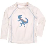 Playshoes Unisex Kinder Langarmshirt Rash-Guard-Shirt, Lang Ecru Dino, 86-92