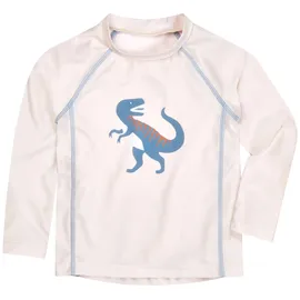 Playshoes Unisex Kinder Langarmshirt Rash-Guard-Shirt, Lang Ecru Dino, 86-92