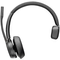 Poly Voyager 4310 USB-C Headset +BT700 Dongle Computer On Ear Headset Bluetooth® Mono Schwarz No