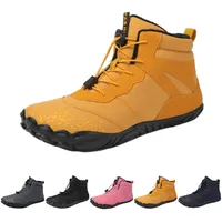 Argumub Barfuss Schuhe Damen Winter, Barfußschuhe Damen Herren Herbst Winter, Barfussschuhe Wasserfest Wanderschuhe (Gelb, Erwachsene, Damen, 40, Numerisch, EU Schuhgrößensystem, M) - 40 EU