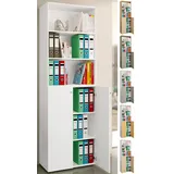 VCM Lona Aktenschrank 220 x 70 x 40 cm braun