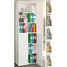 VCM Lona Aktenschrank 220 x 70 x 40 cm braun