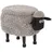 Beliani Hocker mit Stauraum 35 x 40 x 55 cm Grau