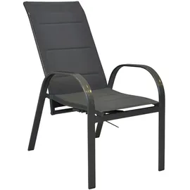 Merxx Amalfi Stapelstuhl 59 x 71 x 107 cm anthrazit/graphit 2er Set