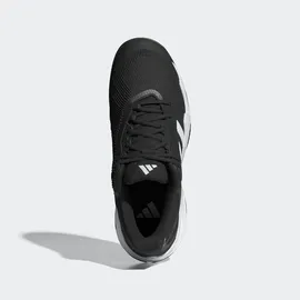 adidas Solematch Control 2 Tennis Shoes, Core Black/Cloud White/Silver Metallic, 48 2/3 EU