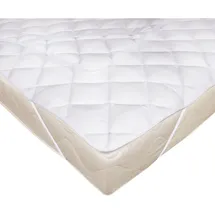 ZOLLNER Topper Matratzenschoner 80 x 200 cm Weiß