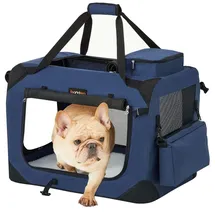 Songmics Transportbox S-XXXL 50 cm, 35 cm, 35 cm Blau