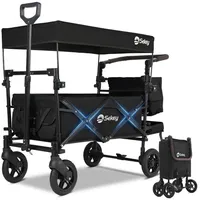 Sekey Bollerwagen Faltbar 150KG, Traglast, 122x58x112cm (L/B/H), schwarz