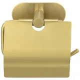 Wenko Turbo-Loc® Toilettenpapierhalter mit Deckel Mod. Orea Gold Matt Badzubehör