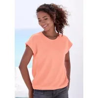 VIVANCE Kurzarmshirt Damen peach, blau Gr.40/42