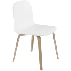 Muuto Visu Chair, wood base, weiß / eiche natur