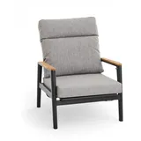 MONDO LATEA Gartenstuhl 79 x 86 x 92 cm grau