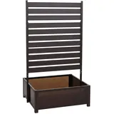 MCW Beet mit Rankgitter 158 x 90 x 75 cm Dunkelbraun