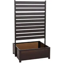 MCW Beet mit Rankgitter 158 x 90 x 75 cm Dunkelbraun