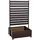 MCW Beet mit Rankgitter 158 x 90 x 75 cm Dunkelbraun
