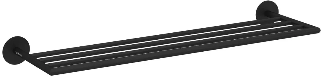 VitrA Origin Handtuchhalter mit 4 Querstangen Wandmontage Breite 600 mm Schwarz Matt,A4489936 A4489936