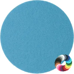 BIASTO - Premium Filz Untersetzer - rund 20cm - Farbe: hellblau (HF006). Design Glas-Untersetzer für Getränke, Tisch, Bar, Tasse, Vase